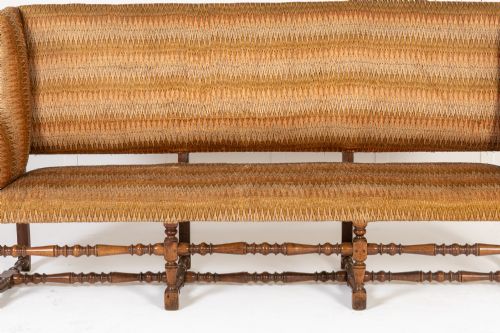 MONUMENTAL 18TH CENTURY ITALIAN WALNUT SOFASETTEE - ADDITIONAL PHOTO 3