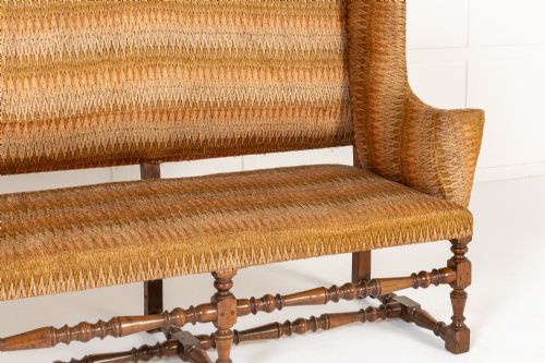 MONUMENTAL 18TH CENTURY ITALIAN WALNUT SOFASETTEE - ADDITIONAL PHOTO 4