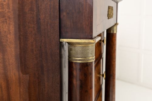 EARLY 19TH CENTURY FRENCH MAHOGANY SEMAINIER - ADDITIONAL PHOTO 8