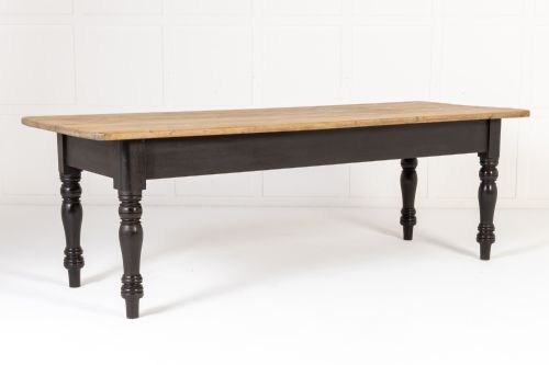 EARLY 19TH CENTURY ENGLISH PINE FARMHOUSE TABLE - ADDITIONAL PHOTO 5