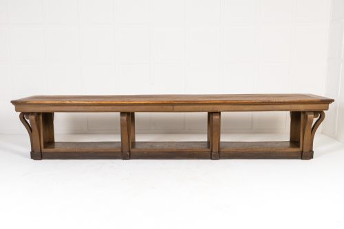 MONUMENTAL FOUR METRE 19TH CENTURY FRENCH OAK DRAPERS TABLE - ADDITIONAL PHOTO 7