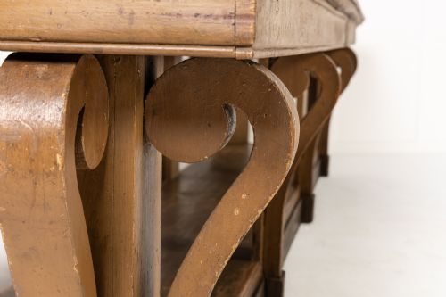 MONUMENTAL FOUR METRE 19TH CENTURY FRENCH OAK DRAPERS TABLE - ADDITIONAL PHOTO 10
