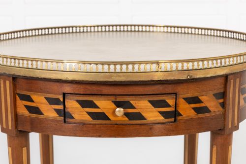 EARLY 19TH CENTURY FRENCH MAHOGANY AND SATINWOOD GURIDON - ADDITIONAL PHOTO 1