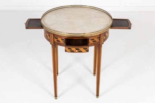 EARLY 19TH CENTURY FRENCH MAHOGANY AND SATINWOOD GURIDON - ADDITIONAL PHOTO 3