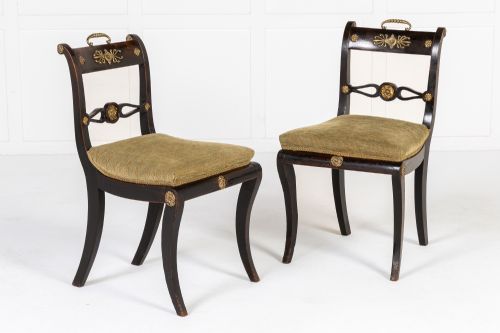 SET OF SIX EARLY 19TH CENTURY ENGLISH REGENCY DINING CHAIRS - ADDITIONAL PHOTO 2