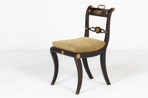 SET OF SIX EARLY 19TH CENTURY ENGLISH REGENCY DINING CHAIRS - ADDITIONAL PHOTO 3