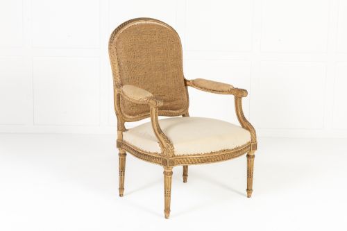 PAIR OF 19TH CENTURY FRENCH GILTWOOD ARMCHAIRS - ADDITIONAL PHOTO 3