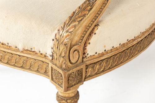 PAIR OF 19TH CENTURY FRENCH GILTWOOD ARMCHAIRS - ADDITIONAL PHOTO 6