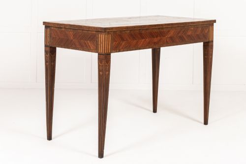 PAIR OF 18TH CENTURY ITALIAN KINGWOOD AND WALNUT CONSOLE TABLES - ADDITIONAL PHOTO 3