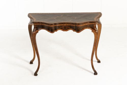 19TH CENTURY ITALIAN WALNUT CONSOLESIDE TABLE - ADDITIONAL PHOTO 1