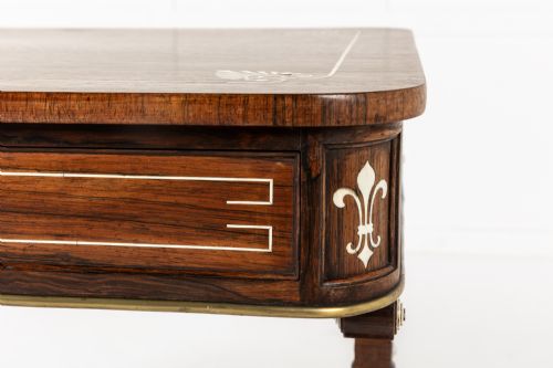 19TH CENTURY ENGLISH REGENCY ROSEWOOD LIBRARY TABLE - ADDITIONAL PHOTO 9