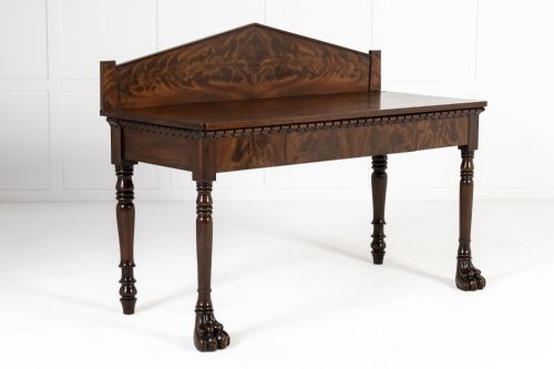 19TH CENTURY ENGLISH REGENCY MAHOGANY SERVING TABLE