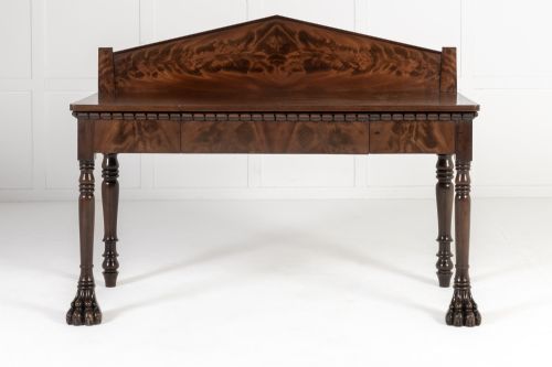 19TH CENTURY ENGLISH REGENCY MAHOGANY SERVING TABLE - ADDITIONAL PHOTO 5