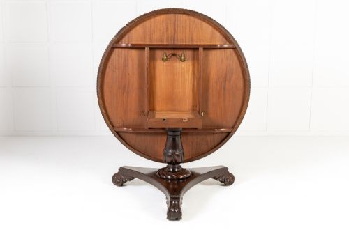 19TH CENTURY SCOTTISH REGENCY ROSEWOOD CENTRE TABLE - ADDITIONAL PHOTO 6