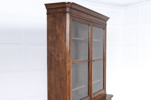 LARGE 19TH CENTURY ITALIAN WALNUT CABINETBOOKCASE - ADDITIONAL PHOTO 7