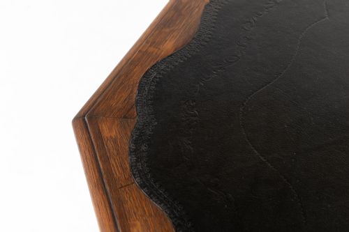 LARGE 19TH CENTURY ENGLISH OAK DRUM TABLE - ADDITIONAL PHOTO 4
