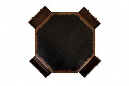 LARGE 19TH CENTURY ENGLISH OAK DRUM TABLE - ADDITIONAL PHOTO 6