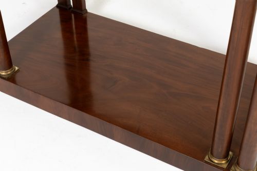 PAIR OF 19TH CENTURY ITALIAN MAHOGANY CONSOLE TABLES - ADDITIONAL PHOTO 2