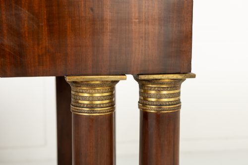PAIR OF 19TH CENTURY ITALIAN MAHOGANY CONSOLE TABLES - ADDITIONAL PHOTO 6