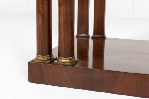 PAIR OF 19TH CENTURY ITALIAN MAHOGANY CONSOLE TABLES - ADDITIONAL PHOTO 13
