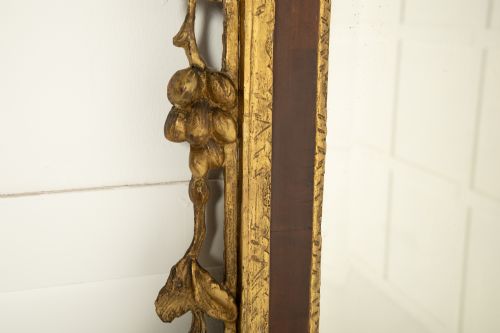 LARGE 18TH CENTURY ENGLISH WALNUT AND GILT MIRROR - ADDITIONAL PHOTO 3