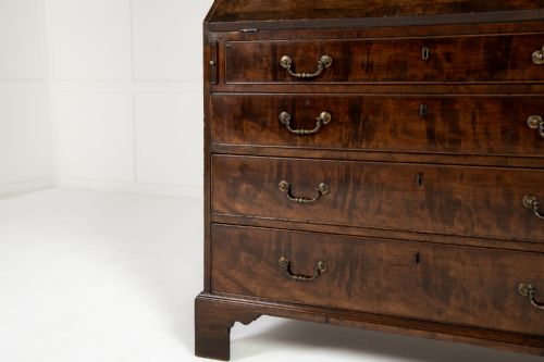 18TH CENTURY ENGLISH MAHOGANY SECRETAIRE BUREAU BOOKCASECABINET - ADDITIONAL PHOTO 9