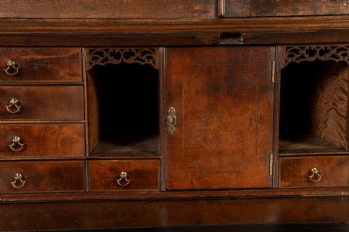 18TH CENTURY ENGLISH MAHOGANY SECRETAIRE BUREAU BOOKCASECABINET - ADDITIONAL PHOTO 13