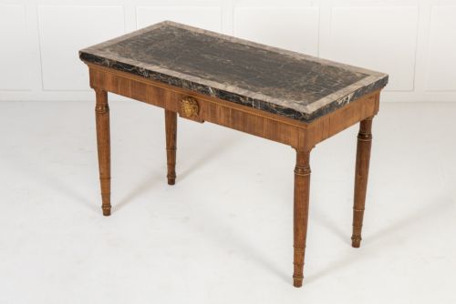 19TH CENTURY ITALIAN WALNUT CONSOLE TABLE - ADDITIONAL PHOTO 4