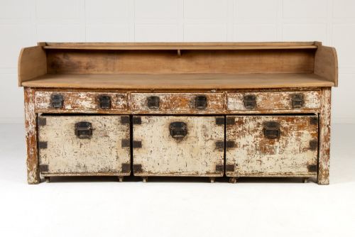 LARGE 19TH CENTURY FRENCH PINE BAKERS TABLE - ADDITIONAL PHOTO 3