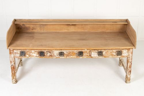 LARGE 19TH CENTURY FRENCH PINE BAKERS TABLE - ADDITIONAL PHOTO 4