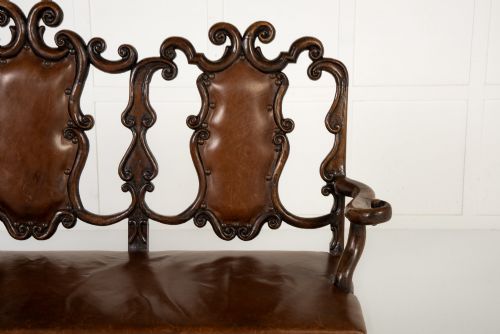 19TH CENTURY WALNUT SOFASETTEE - ADDITIONAL PHOTO 5