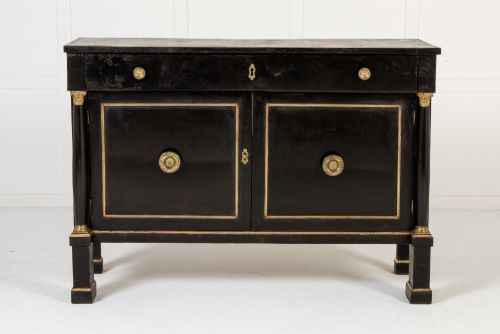 PAIR OF 18TH CENTURY ITALIAN EBONISED CABINETS - ADDITIONAL PHOTO 1