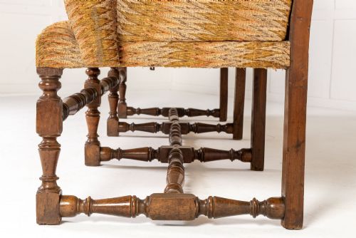 MONUMENTAL 18TH CENTURY ITALIAN WALNUT SOFASETTEE - ADDITIONAL PHOTO 7