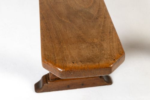 PAIR OF 19TH CENTURY FRENCH HALL BENCHES - ADDITIONAL PHOTO 4