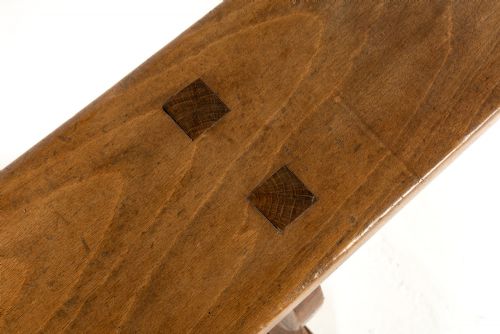 PAIR OF 19TH CENTURY FRENCH HALL BENCHES - ADDITIONAL PHOTO 5