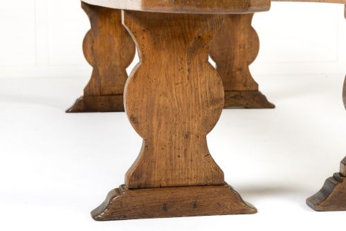 PAIR OF 19TH CENTURY FRENCH HALL BENCHES - ADDITIONAL PHOTO 9