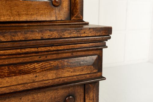 19TH CENTURY ENGLISH POLLARD OAK BOOKCASE - ADDITIONAL PHOTO 4