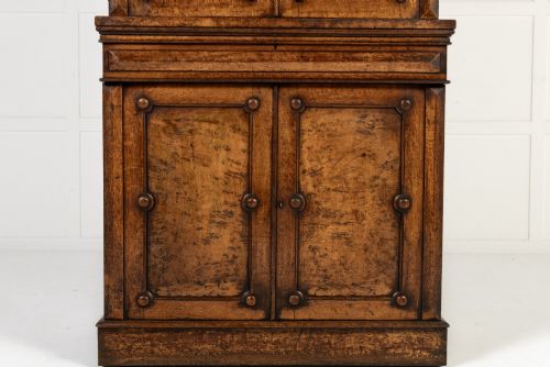 19TH CENTURY ENGLISH POLLARD OAK BOOKCASE - ADDITIONAL PHOTO 5