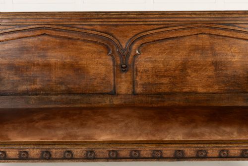 19TH CENTURY ENGLISH OAK GOTHIC BENCH - ADDITIONAL PHOTO 8