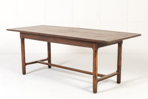 18TH CENTURY ENGLISH GEORGE III OAK FARMHOUSE TABLE - ADDITIONAL PHOTO 1