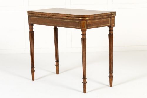 PAIR OF 19TH CENTURY ENGLISH REGENCY ROSEWOOD CARD TABLES - ADDITIONAL PHOTO 7