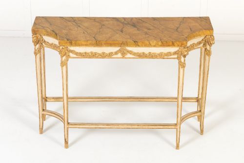 19TH CENTURY ITALIAN PAINT AND GILT CONSOLE TABLE - ADDITIONAL PHOTO 1