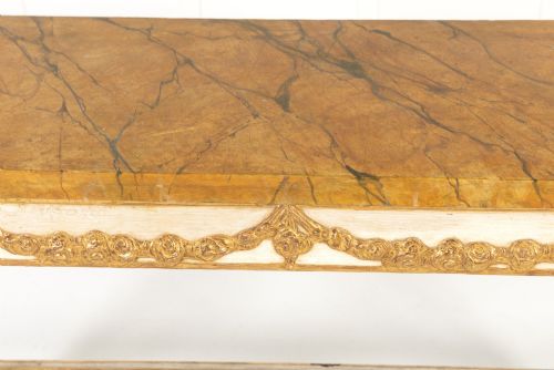 19TH CENTURY ITALIAN PAINT AND GILT CONSOLE TABLE - ADDITIONAL PHOTO 4