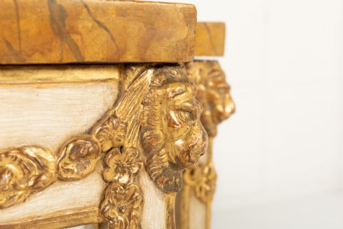 19TH CENTURY ITALIAN PAINT AND GILT CONSOLE TABLE - ADDITIONAL PHOTO 7