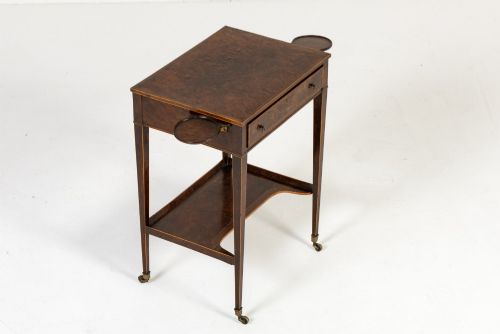 Small 19th Century Burr Yew Wood Writing Table