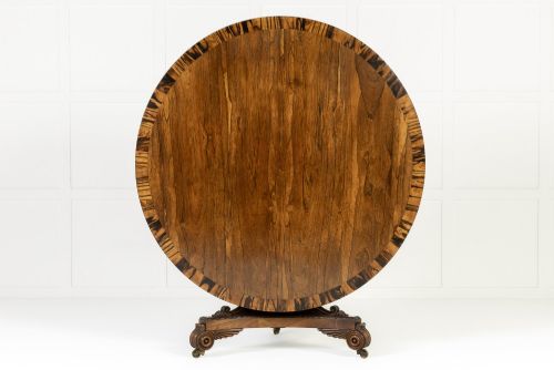 19th Century English Regency Rosewood Centre Table