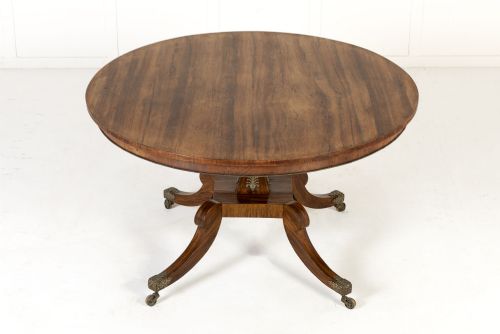 19th Century English Regency Rosewood Centre Table