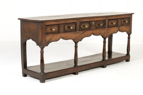 18th Century Montgomeryshire Oak Dresser Base