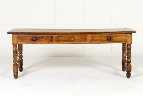 19th Century French Walnut Drapers Table