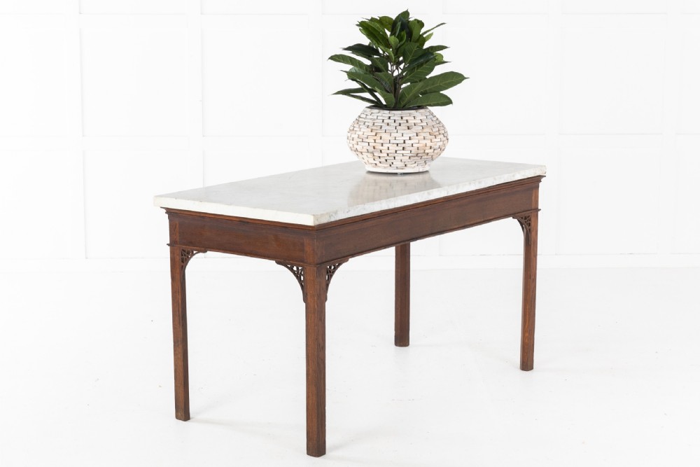 18th Century English George III Oak Console Table View II